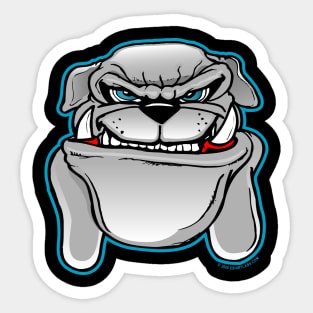 Bulldog Cartoon Sticker